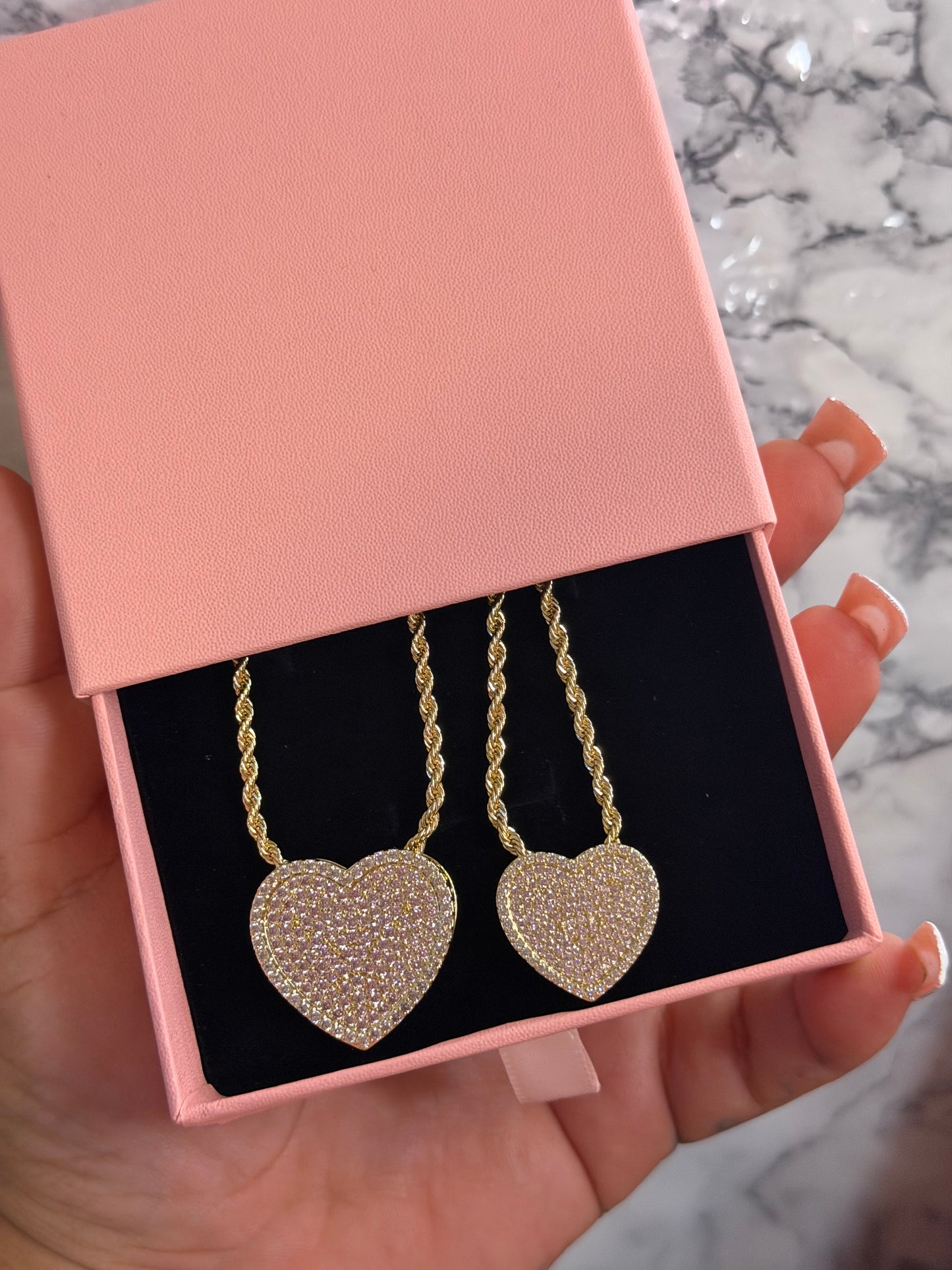 Diamond heart necklace