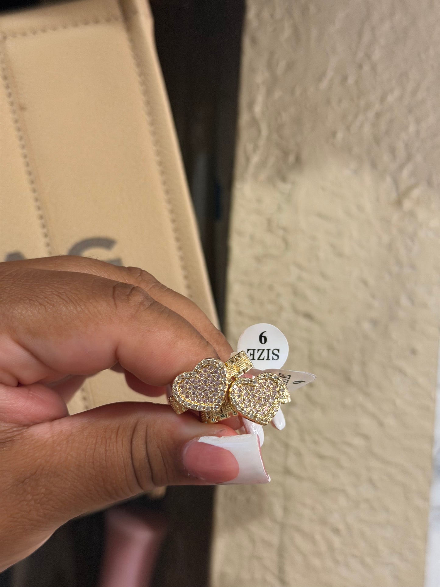 Rx Pink heart ring