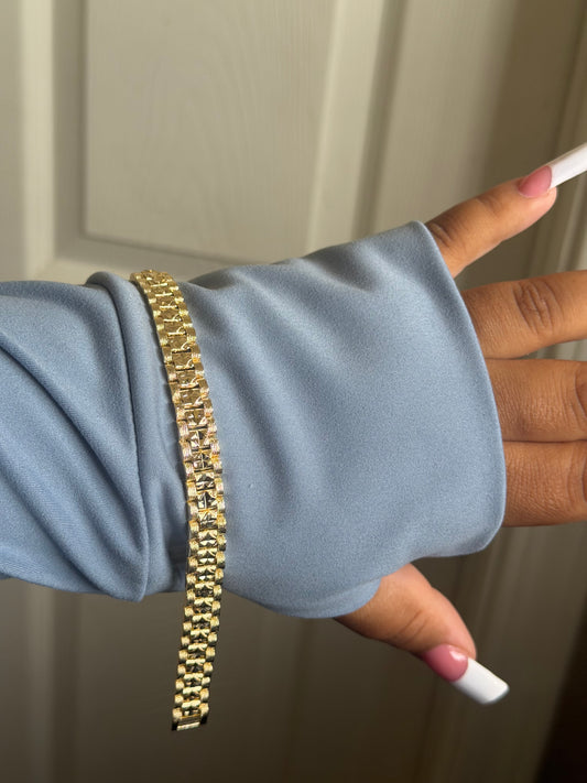 Gold Rolex bracelet