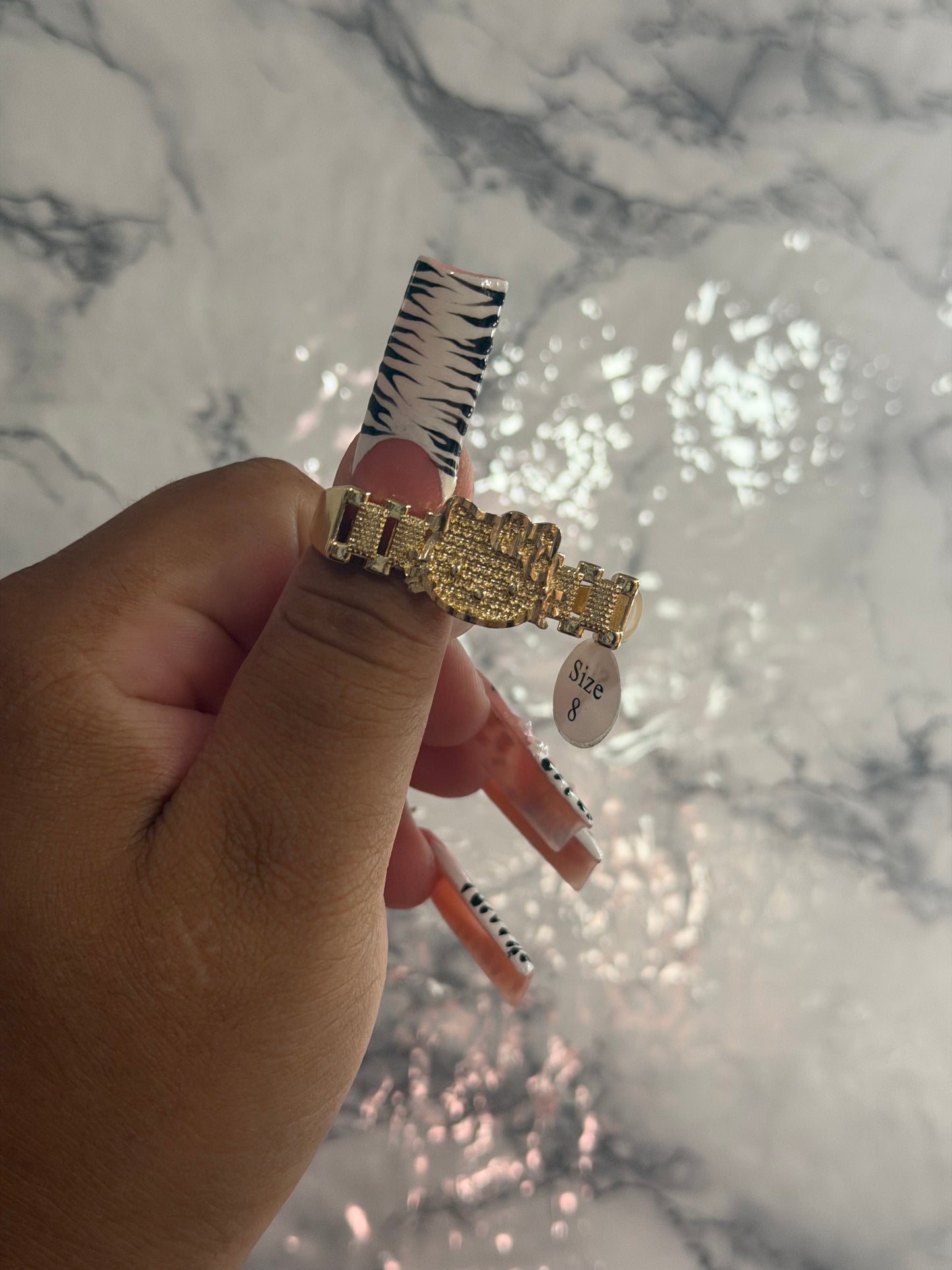 HK face Double ring finger ✨