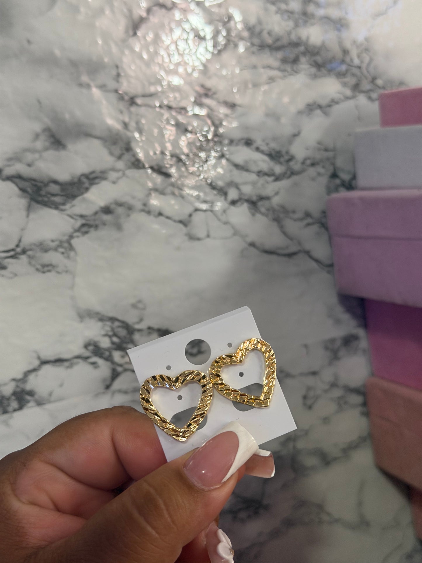 Open HRT nugget earrings