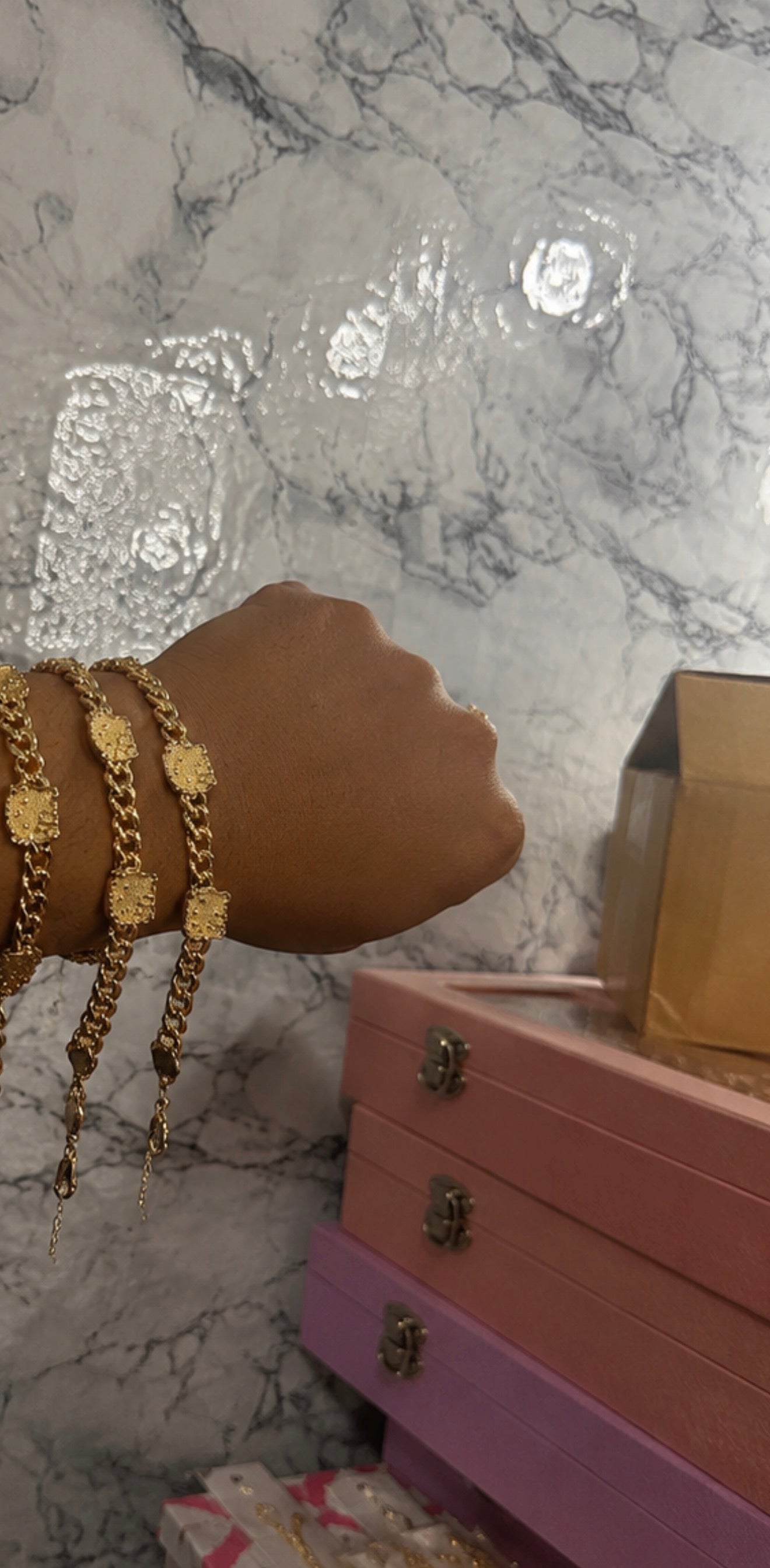 Lil HK face Cuban bracelet
