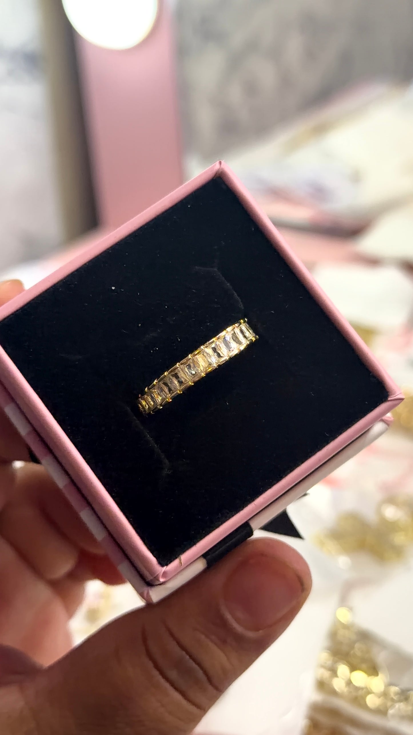 Big baguette ring