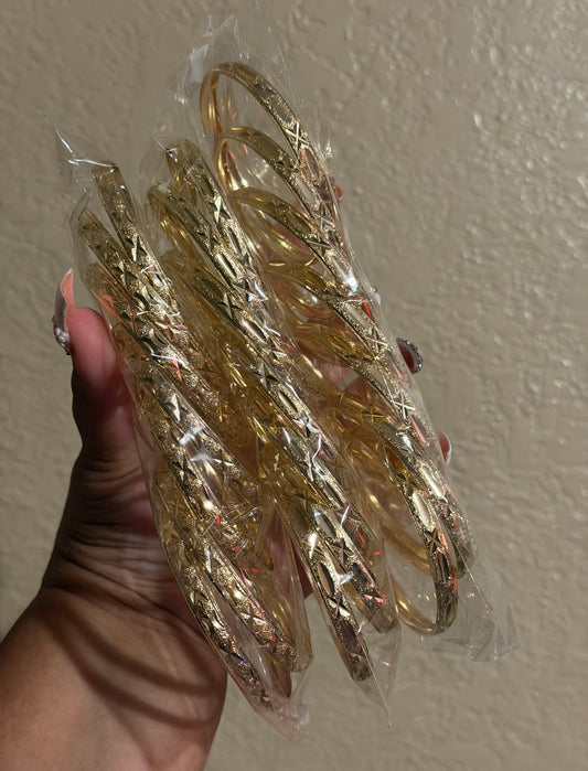 Gold bangles