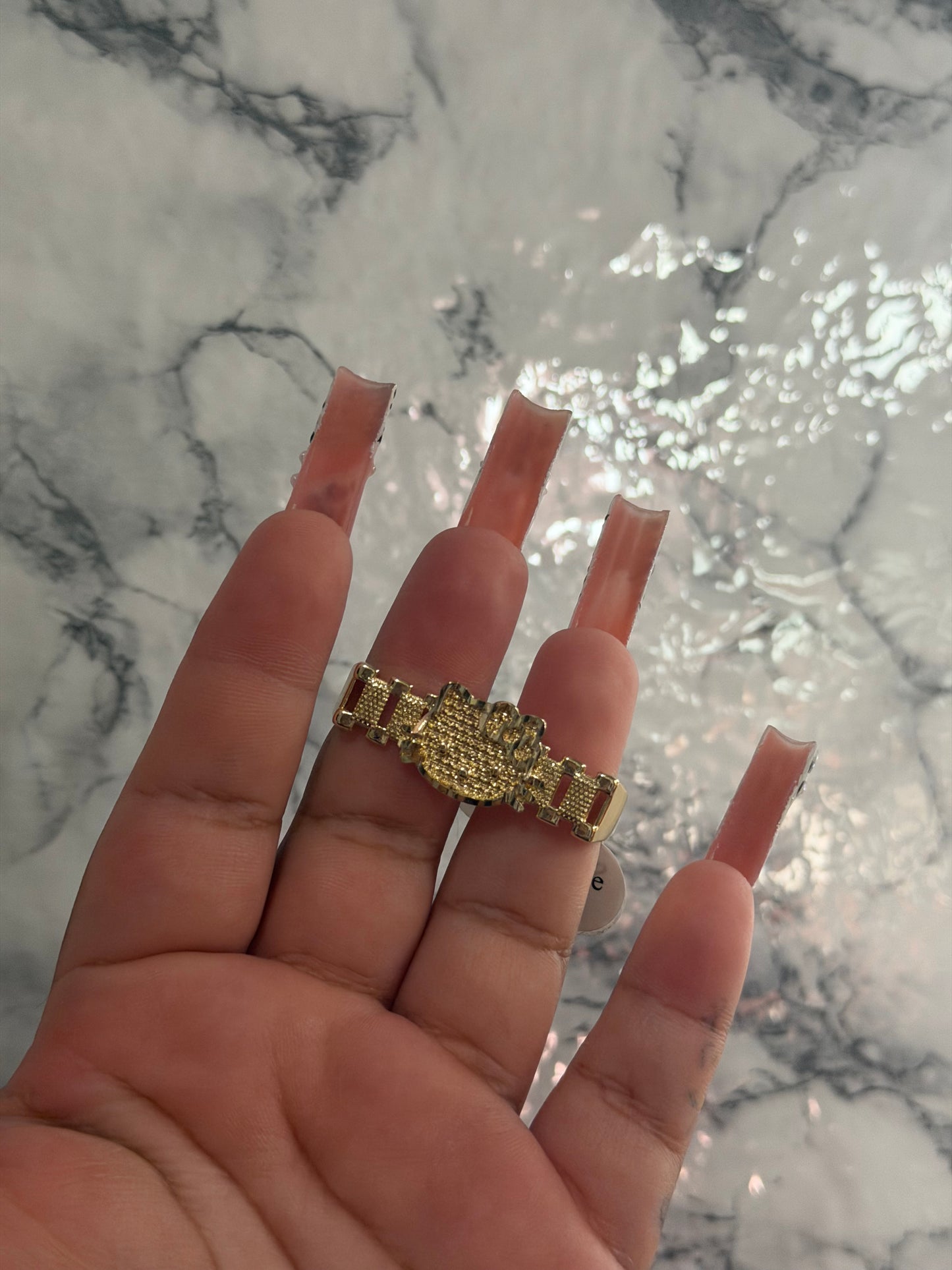 HK face Double ring finger ✨
