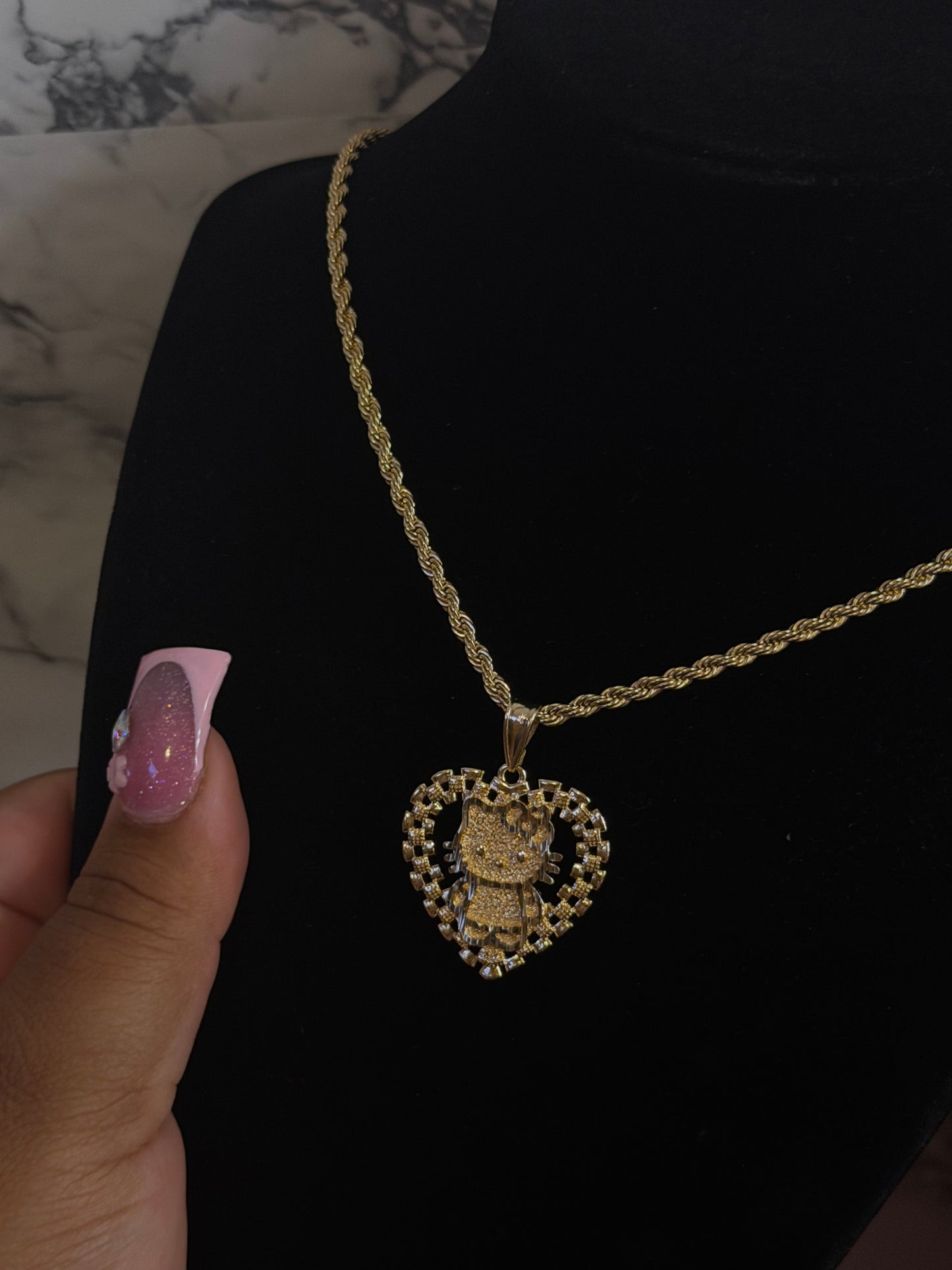 HK face Rx necklace