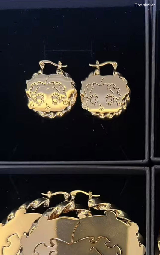 Sm Betty boop hoops ✨