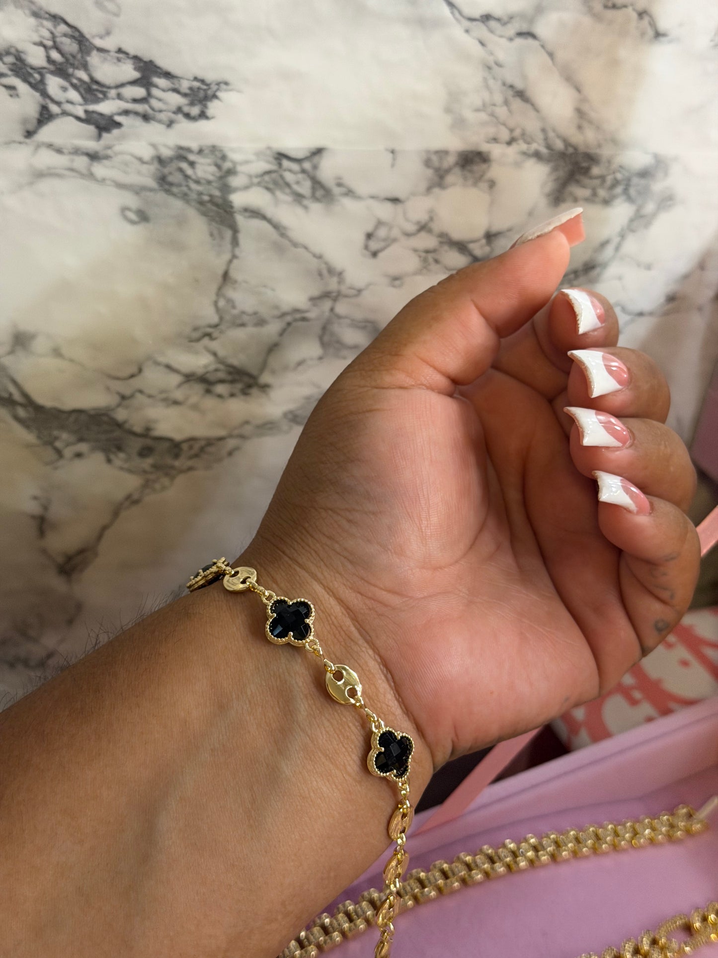 Black clover bracelet