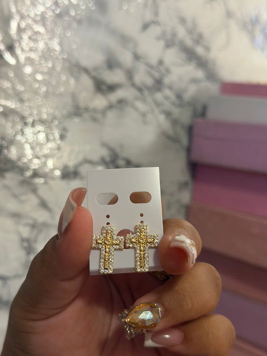 Bling nugget cross